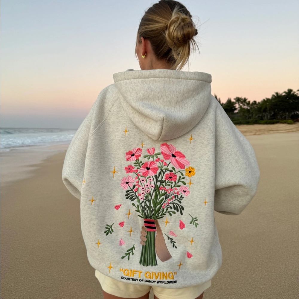 "Gift Giving" Oversized Lux Hoodie in Lavender